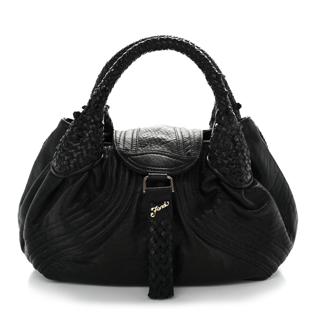 Fendi Nappa Nuvolata Small Spy Black