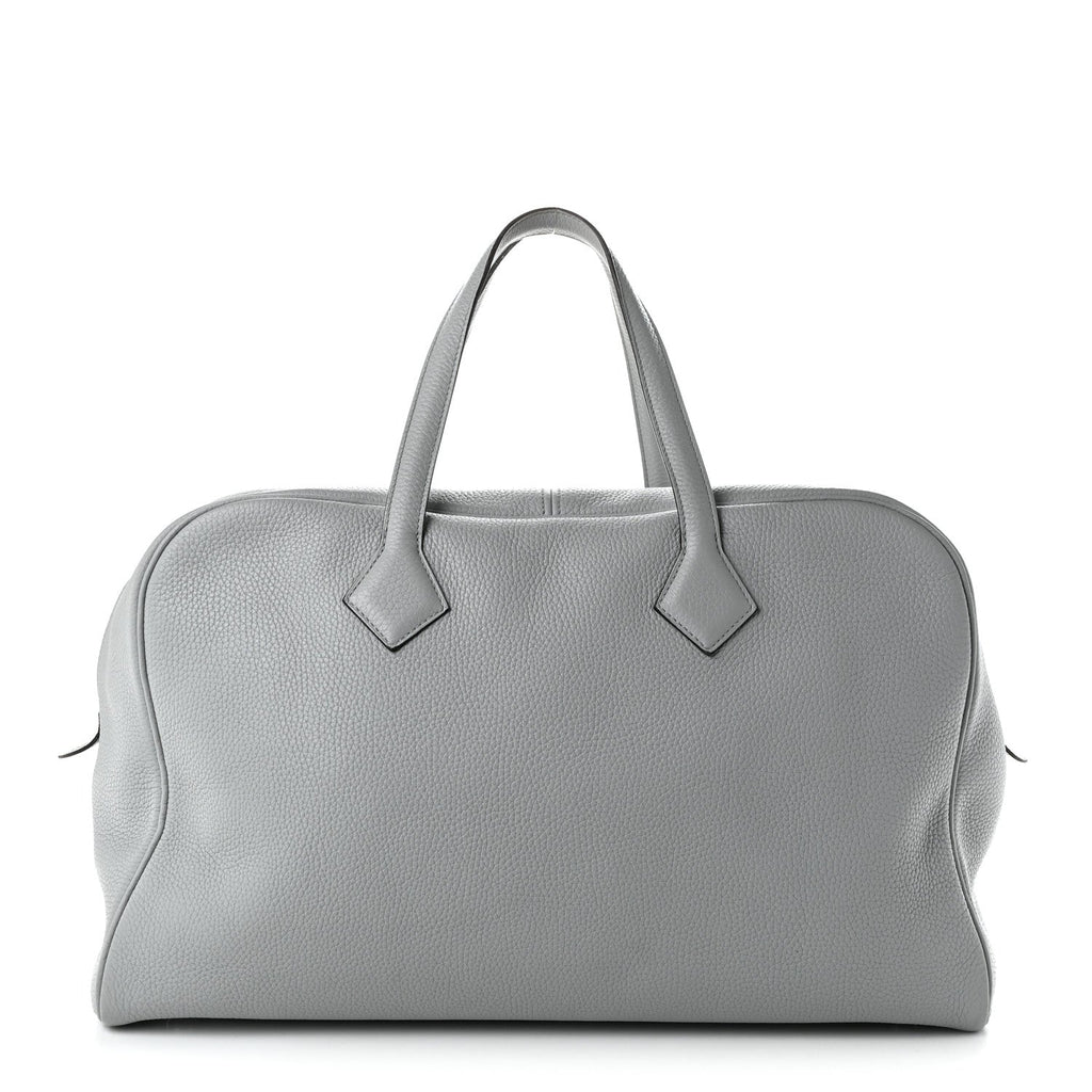 Hermès Taurillon Clemence Victoria II 43 Travel Bleu Glacier