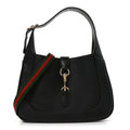 Gucci Calfskin Small Jackie Shoulder Bag Black