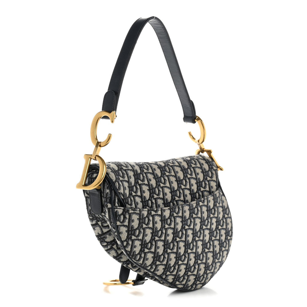 Dior Oblique Saddle Bag Blue