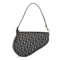 Dior Monogram Mini Saddle Pochette Navy