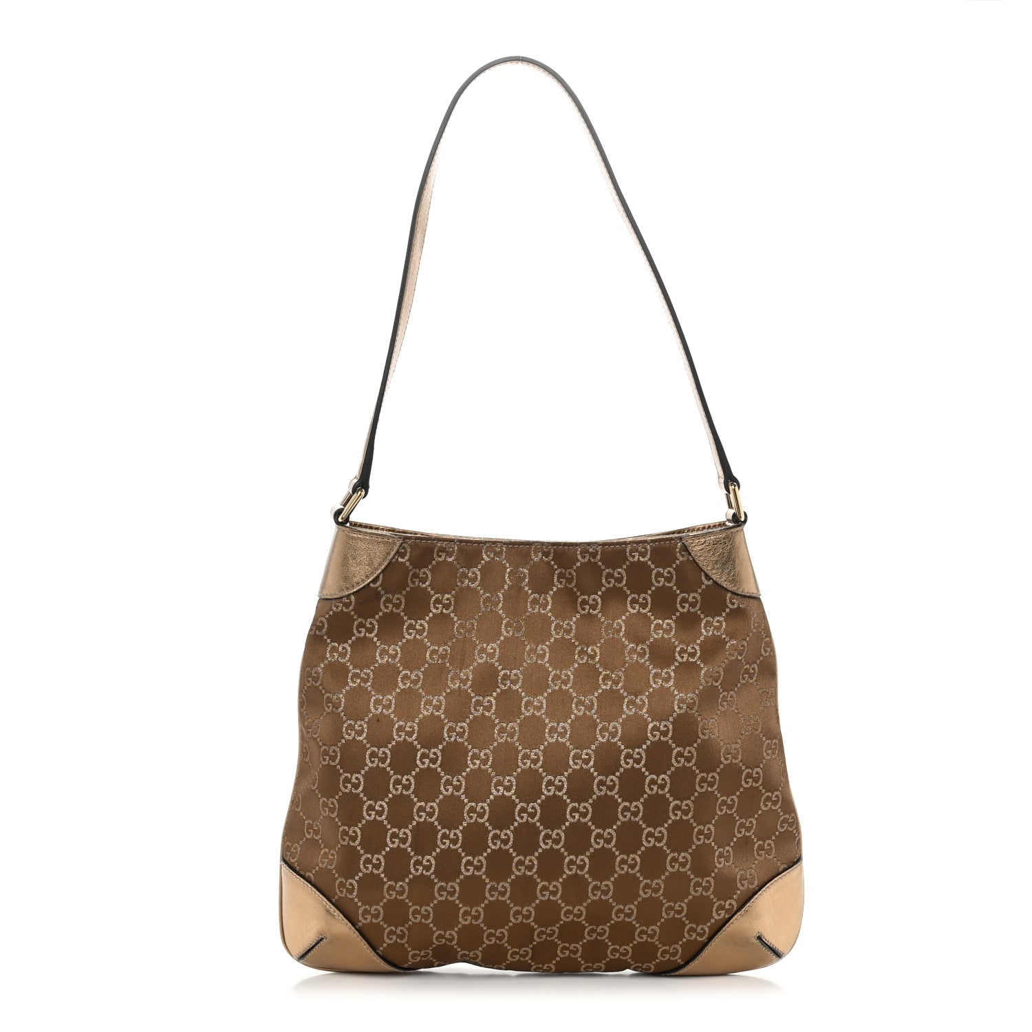 Gucci Monogram Signature Hobo Bronze