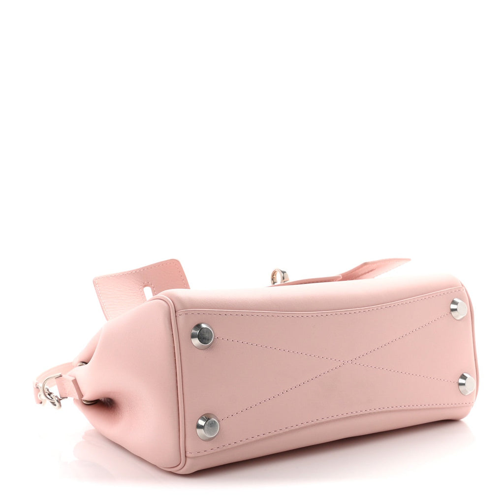 Balenciaga Mini Bel Air Carry All Bag Suede Pink side view