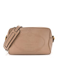 Prada Glace Calfskin Embossed Logo Crossbody Cammeo