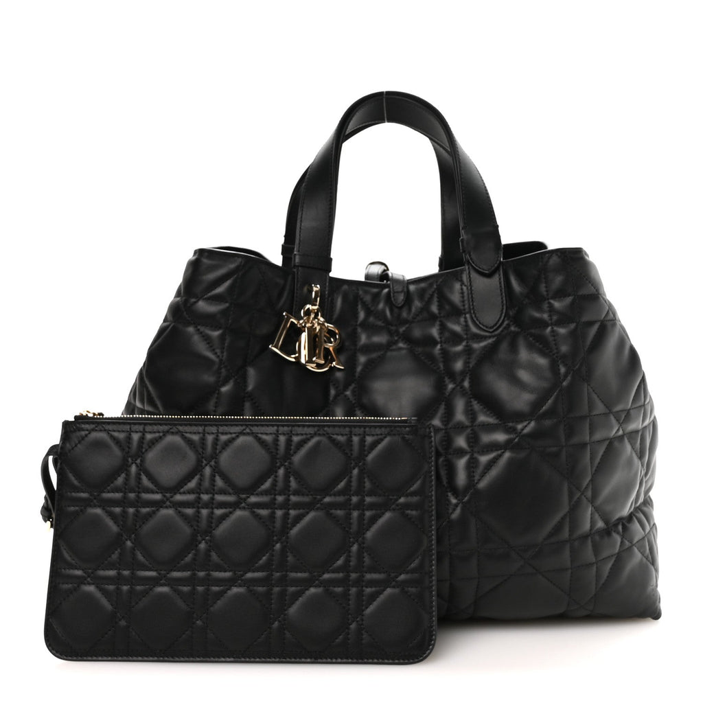 Dior Calfskin Macrocannage Large Toujours Black