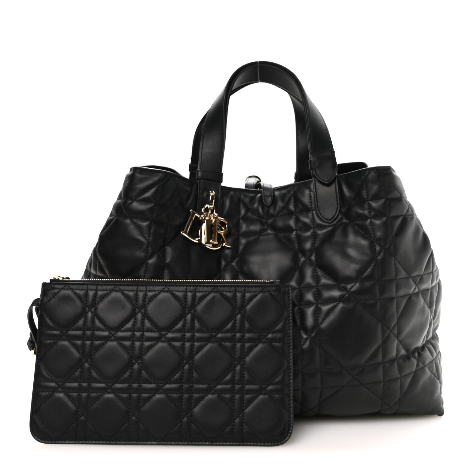 Dior Calfskin Macrocannage Large Toujours Black