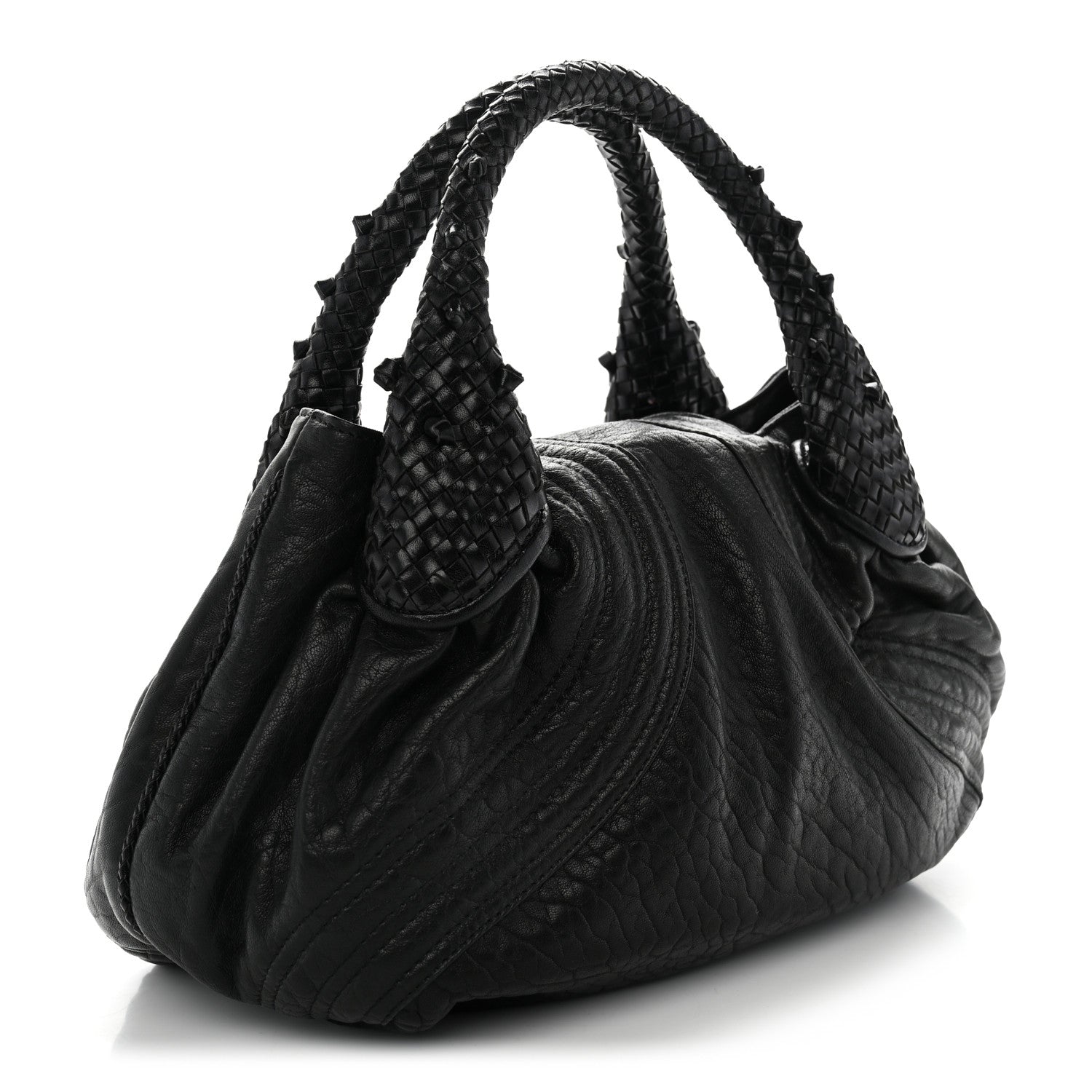Fendi Nappa Nuvolata Small Spy Black
