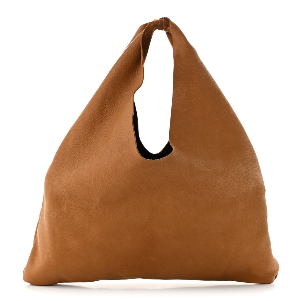 The Row Suede Small Bindle Bag Bistre Ecru