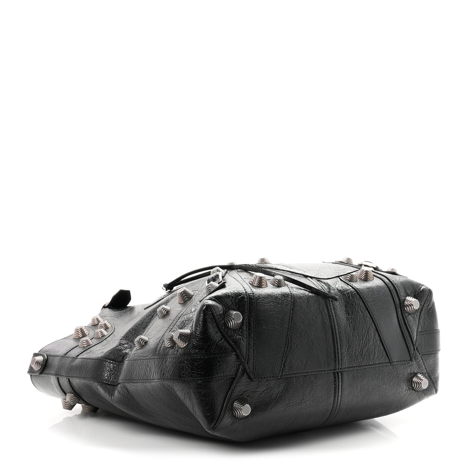Balenciaga Agneau Arena Medium Le Cagole Carry All Bag Black