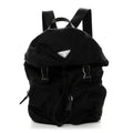 Prada Tessuto Nylon Vela Small Double Buckle Backpack Black