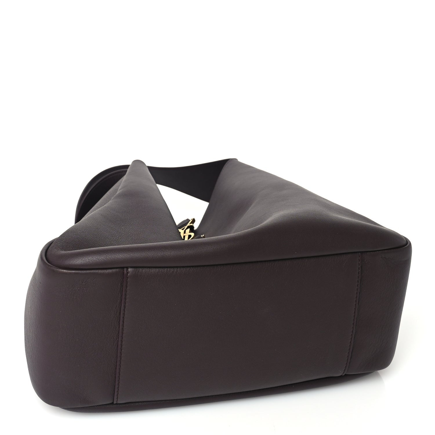 Saint Laurent Supple Calfskin Large Le 5 A 7 Soft Hobo Raisin