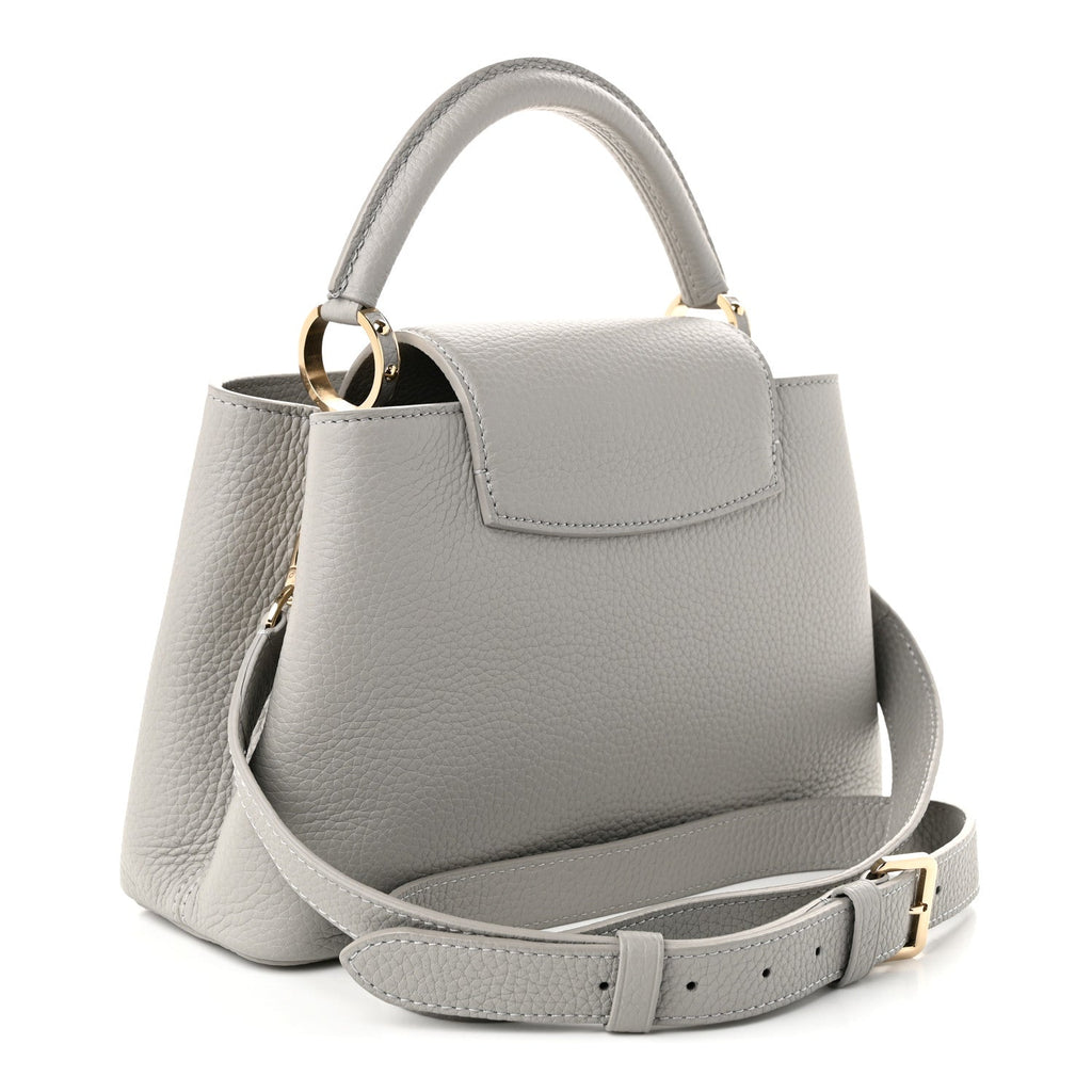 Louis Vuitton Taurillon Capucines BB Flint Grey
