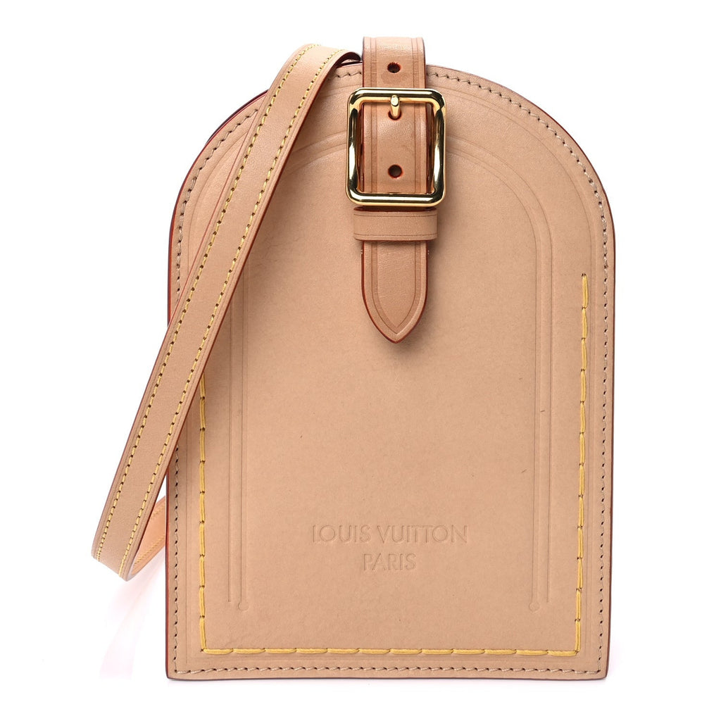 Louis Vuitton Vachetta Name Tag XL Clutch Beige