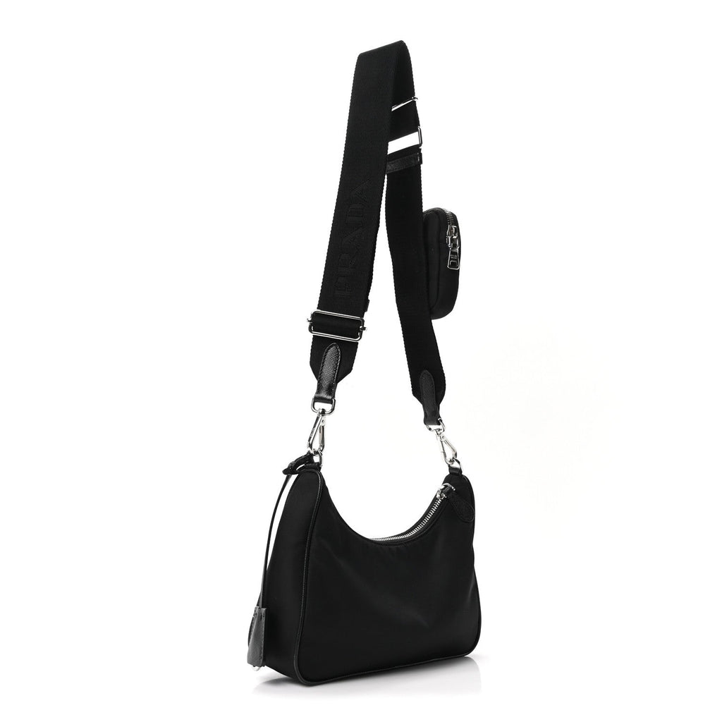 Prada Re-Nylon Saffiano Re-Edition 2005 Shoulder Bag Black