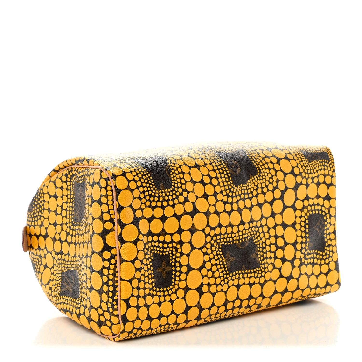 Louis Vuitton Monogram Kusama Town Speedy 30 Yellow