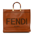 Fendi Vitello King Plexiglass Medium Fendi Sunshine Shopper Tote Cuoio