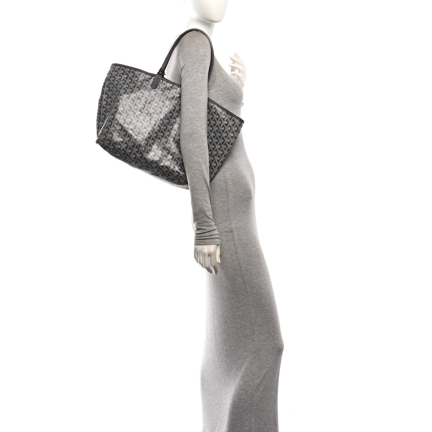 Goyard Saint Louis PM Tote in Grey Goyardine