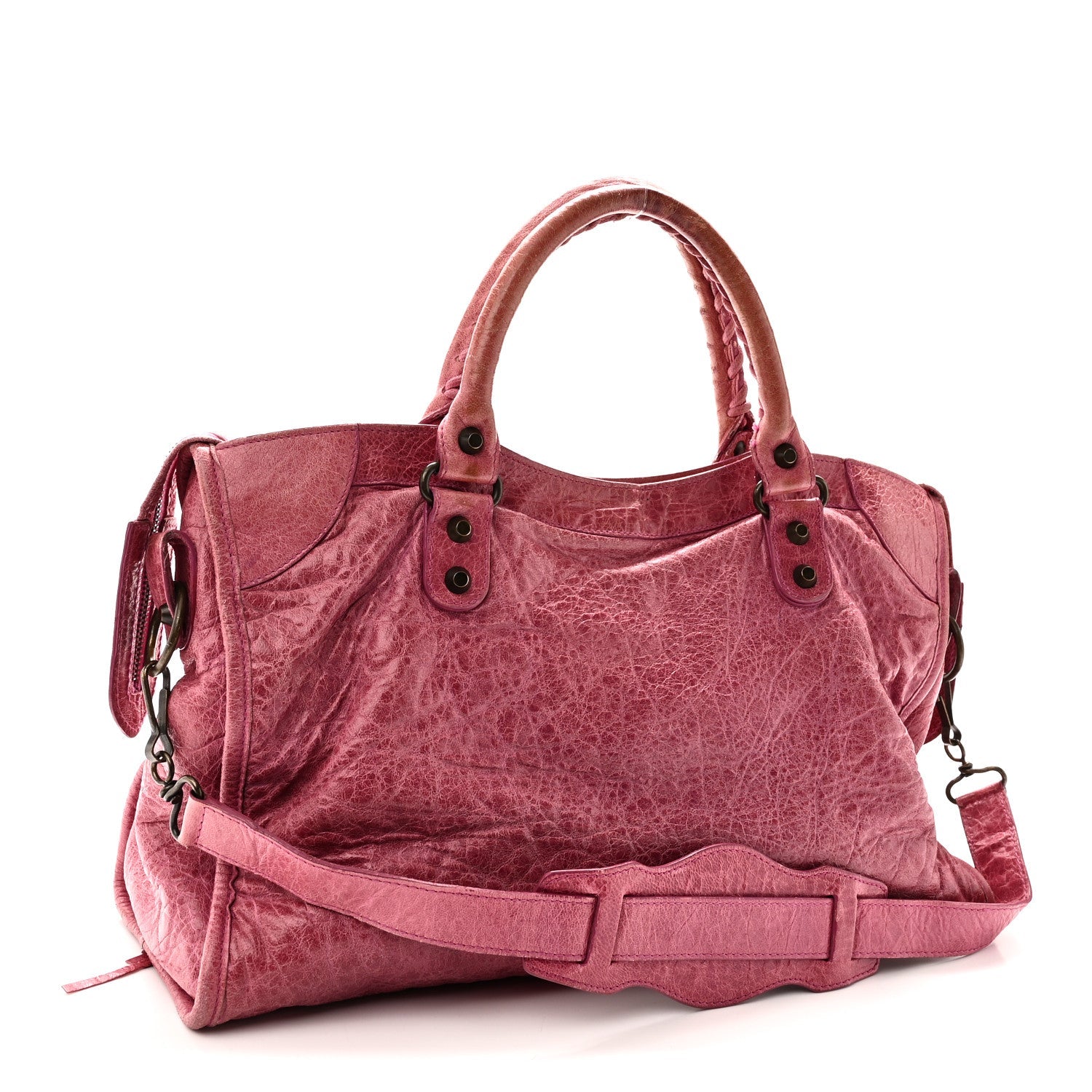 Balenciaga Agneau Classic Hardware City Cyclamen Fucsia