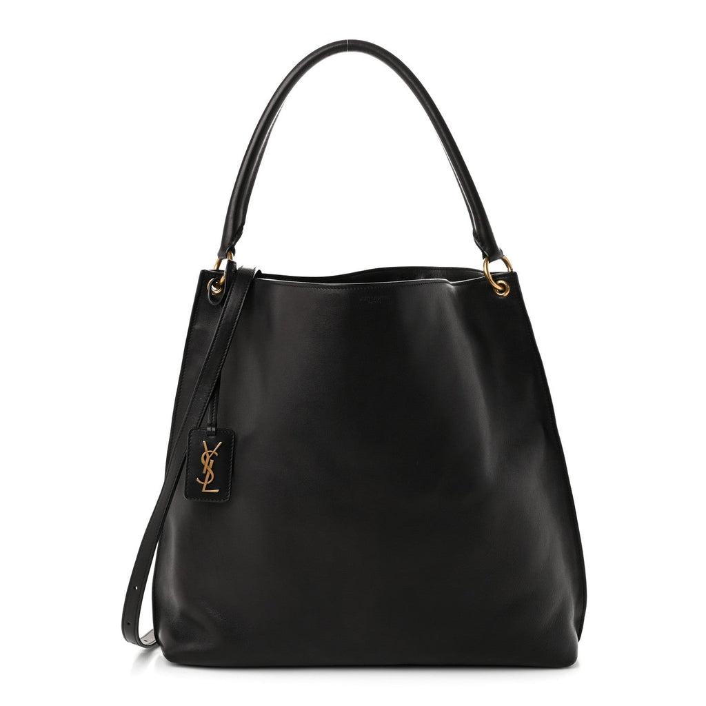 Saint Laurent Calfskin Hobo Black