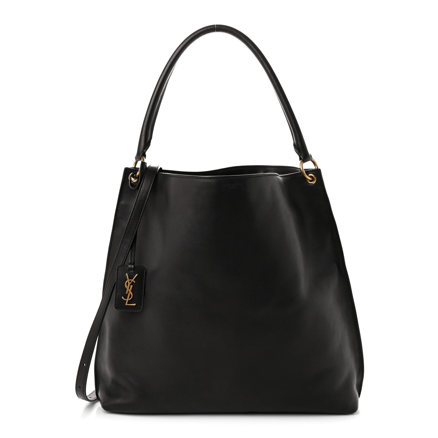 Saint Laurent Calfskin Hobo Black