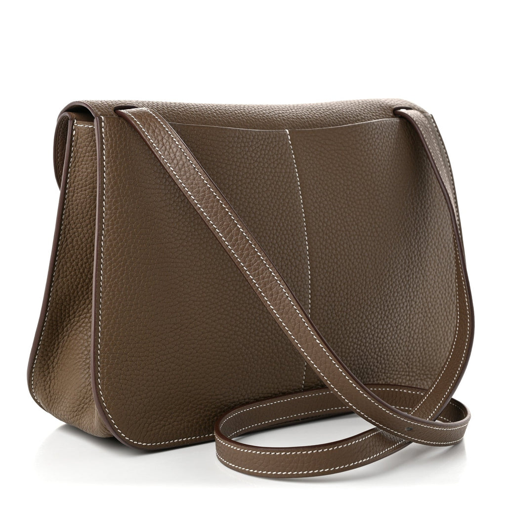 Hermès Taurillon Clemence Halzan 31 Etoupe
