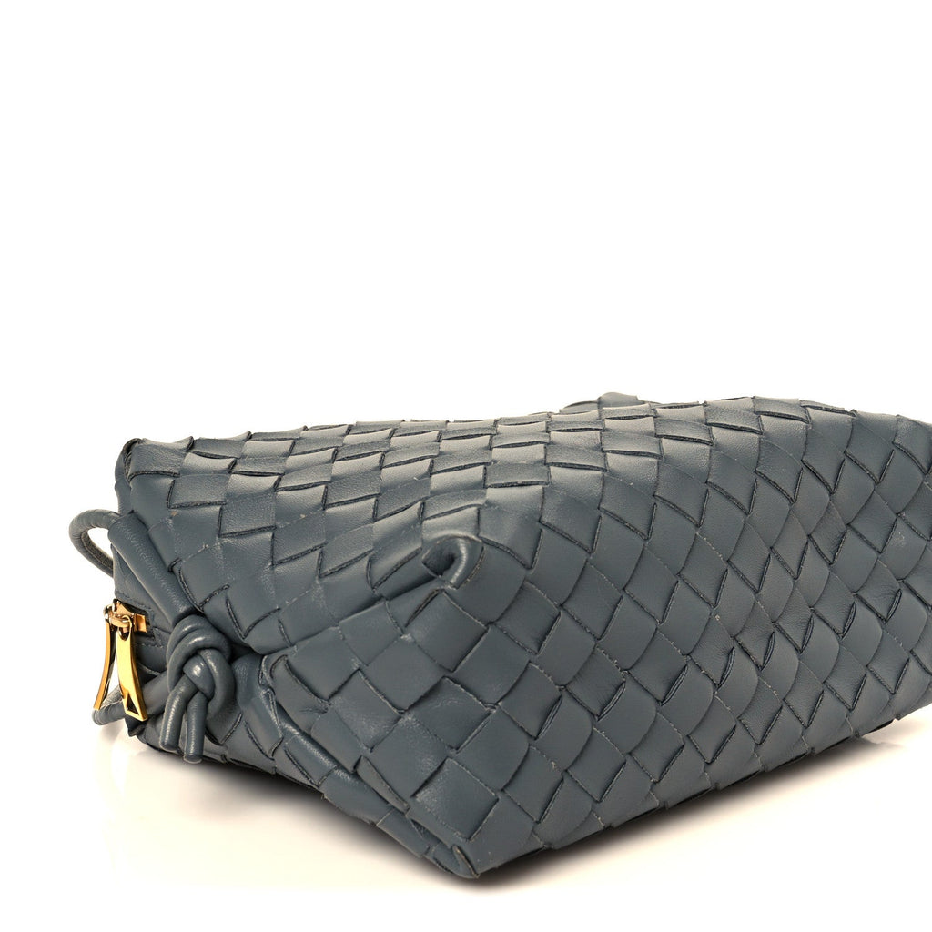 Bottega Veneta Nappa Intrecciato Small Loop Camera Bag Thunder