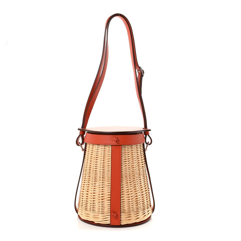 Hermès Swift Wicker Sac Farming Picnic Bag Naturel Terre Battue