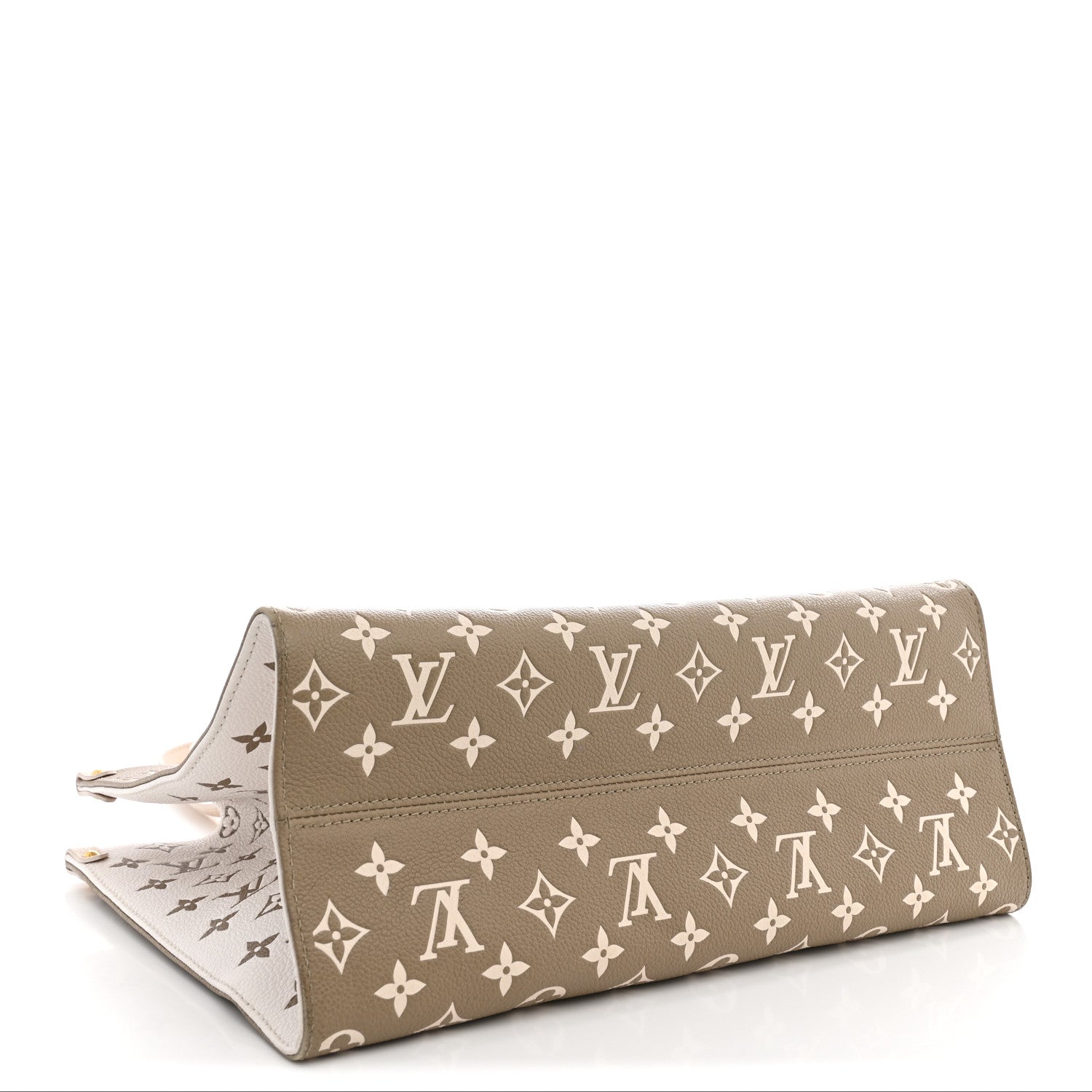 Louis Vuitton Empreinte Monogram Spring In The City Onthego MM Kaki Beige Cream