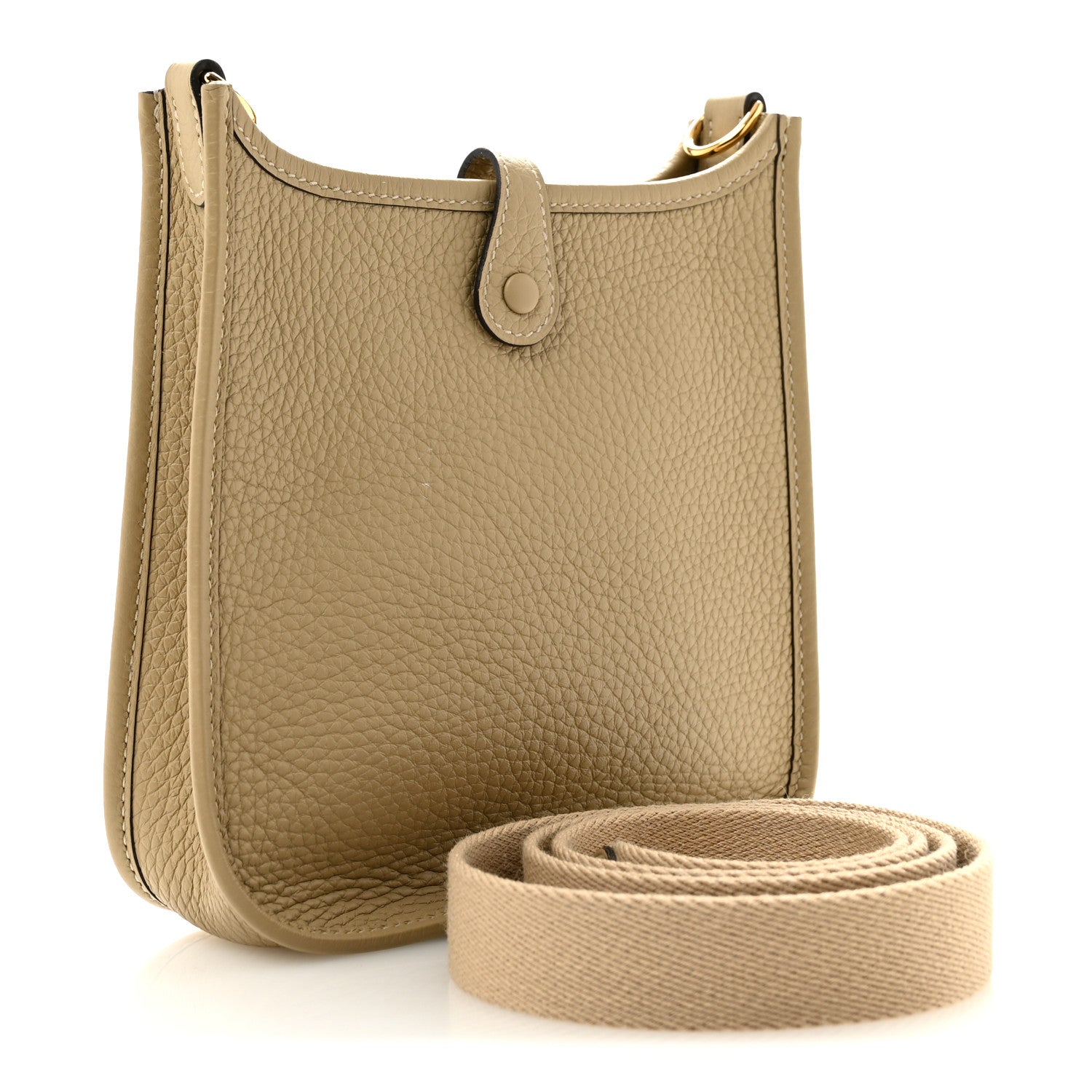 Hermès Taurillon Clemence Evelyne TPM Beige Marfa