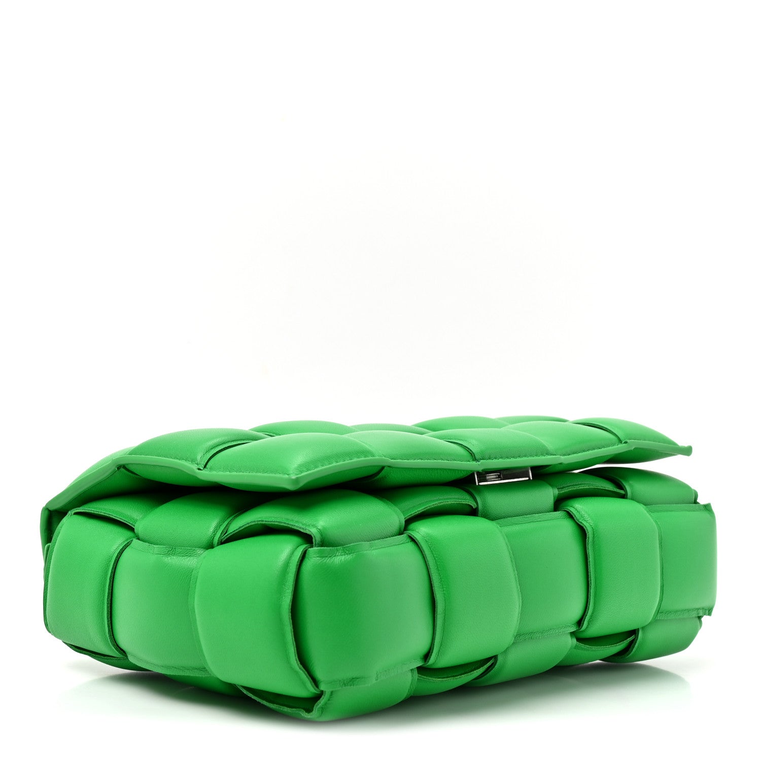 Bottega Veneta Nappa Maxi Intreccio Padded Cassette Crossbody Bag Parakeet