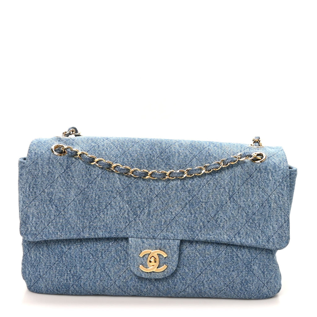 Chanel Denim Small Souplissimo Maxi Flap Blue