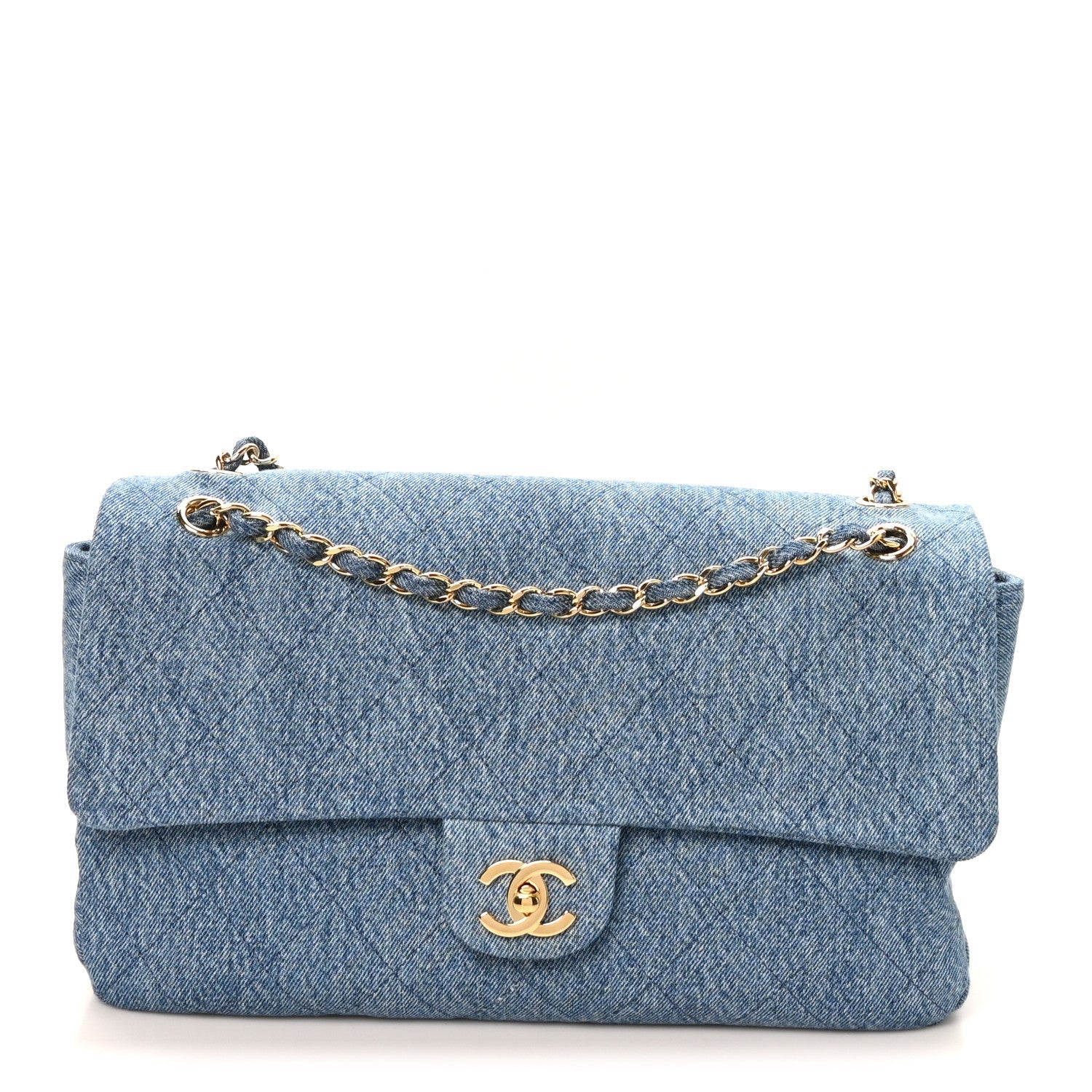 Chanel Denim Small Souplissimo Maxi Flap Blue