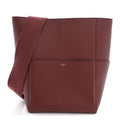 Celine Soft Grained Calfskin Sangle Bucket Bag Light Burgundy