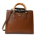 Gucci Textured Dollar Calfskin Large Diana Tote Bag Cuir Black