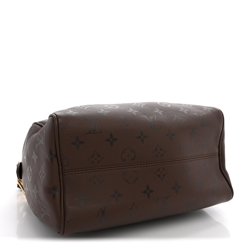 Louis Vuitton Calfskin LV Bliss Speedy Bandouliere 25 Brun