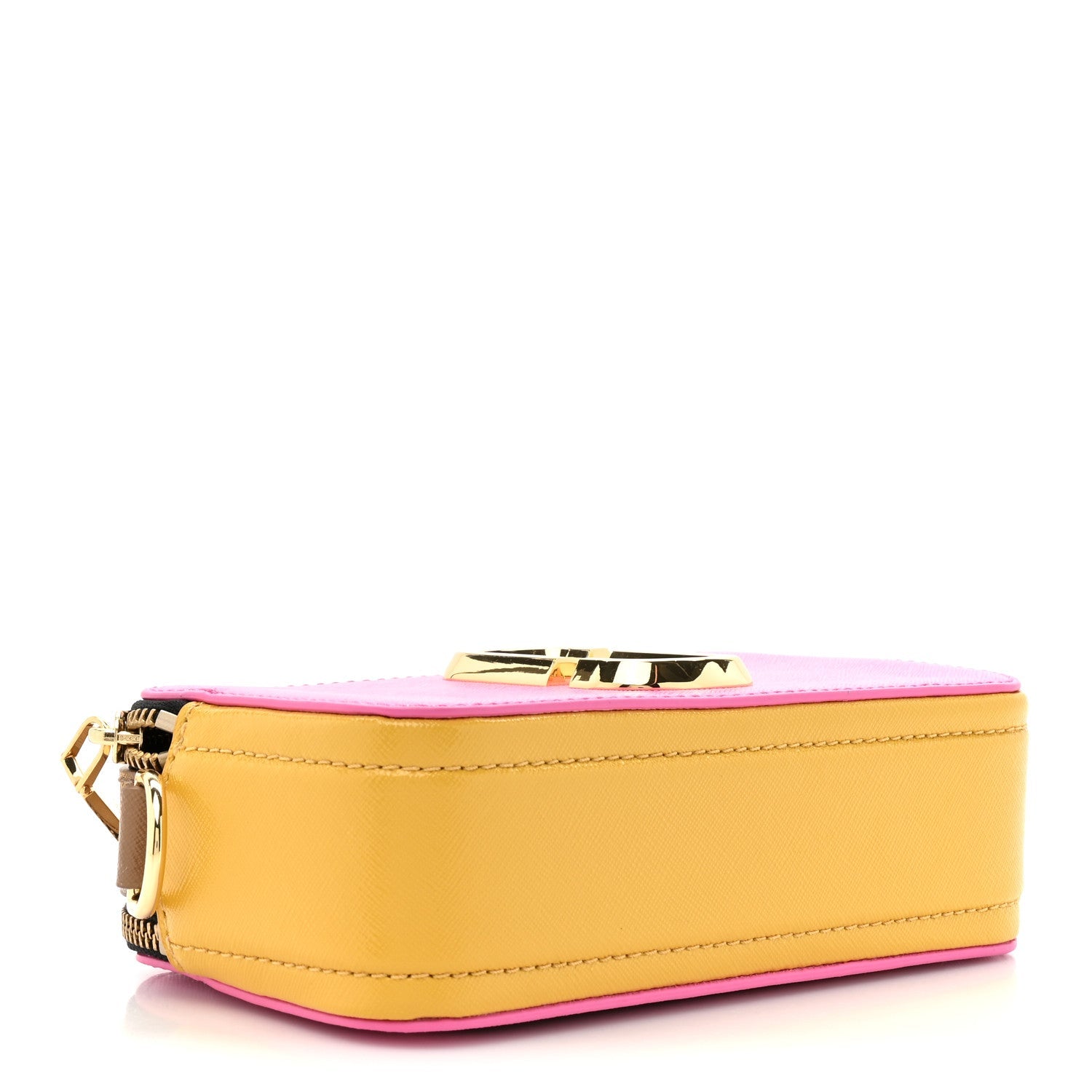 Saffiano Small Snapshot Camera Bag Pink Multicolor