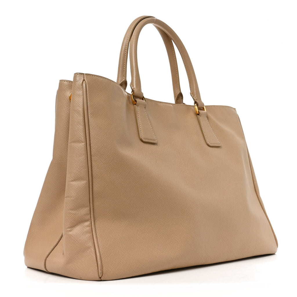 Prada Saffiano Lux Large Tote Sabbia