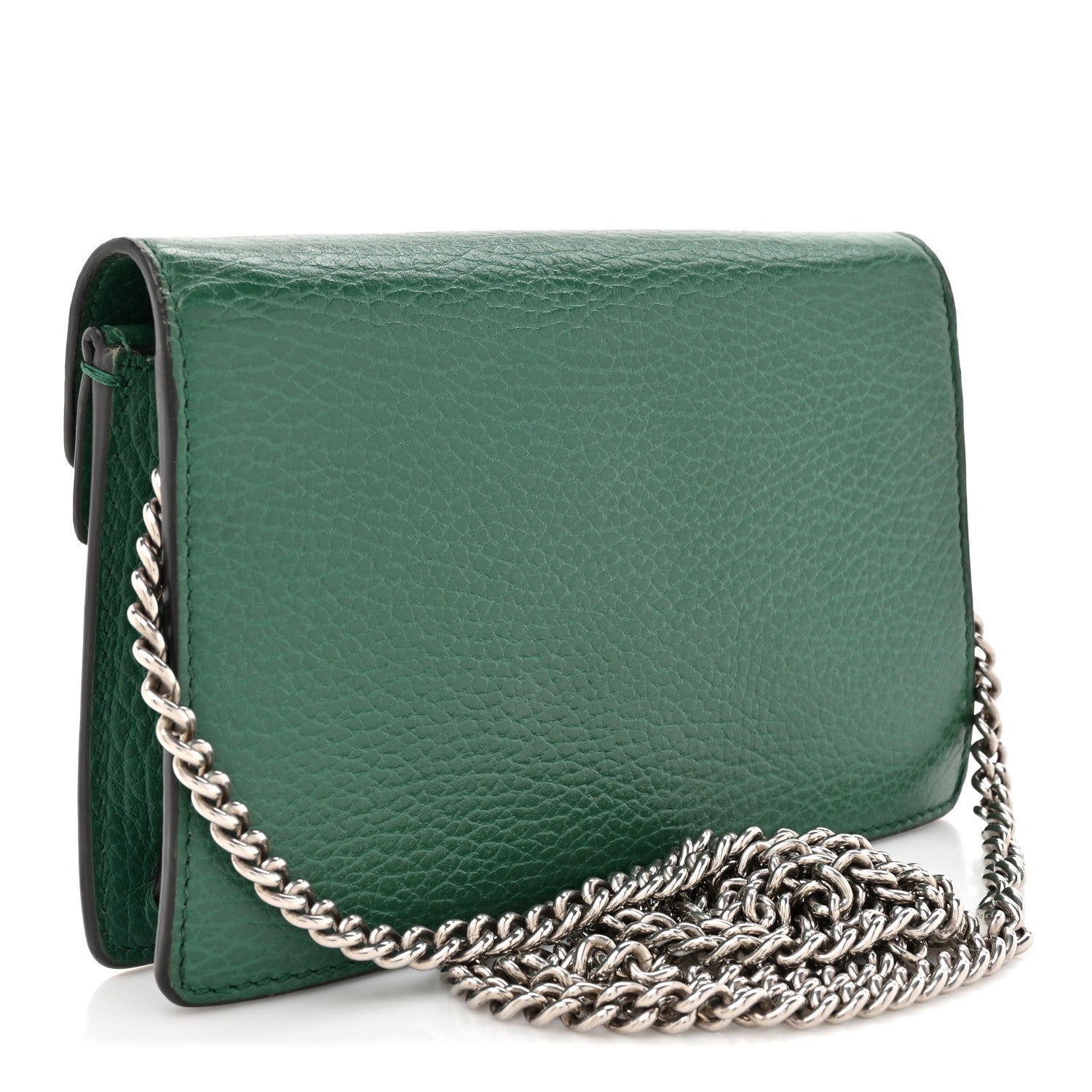 Gucci Dollar Calfskin Crystal Super Mini Dionysus Shoulder Bag Emerald