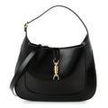 Gucci Boarded Dyana Lux Calfskin Medium Jackie 1961 Hobo Black