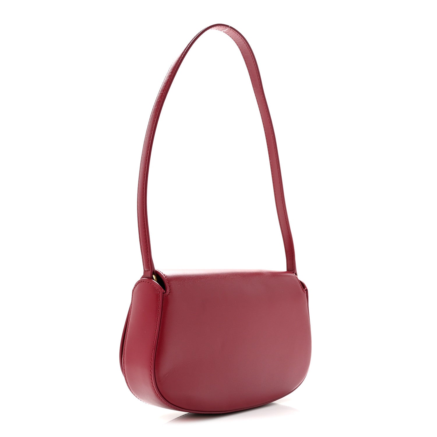 Saint Laurent Box Calfskin Mini Voltaire Shoulder Bag Raspberry Pink