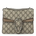 Gucci GG Supreme Monogram Mini Dionysus Shoulder Bag Taupe