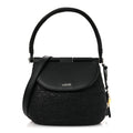 Loewe Raffia Calfskin Medium Pescador Bag Black