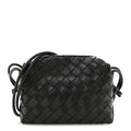 Bottega Veneta Nappa Intrecciato Mini Loop Camera Bag Black