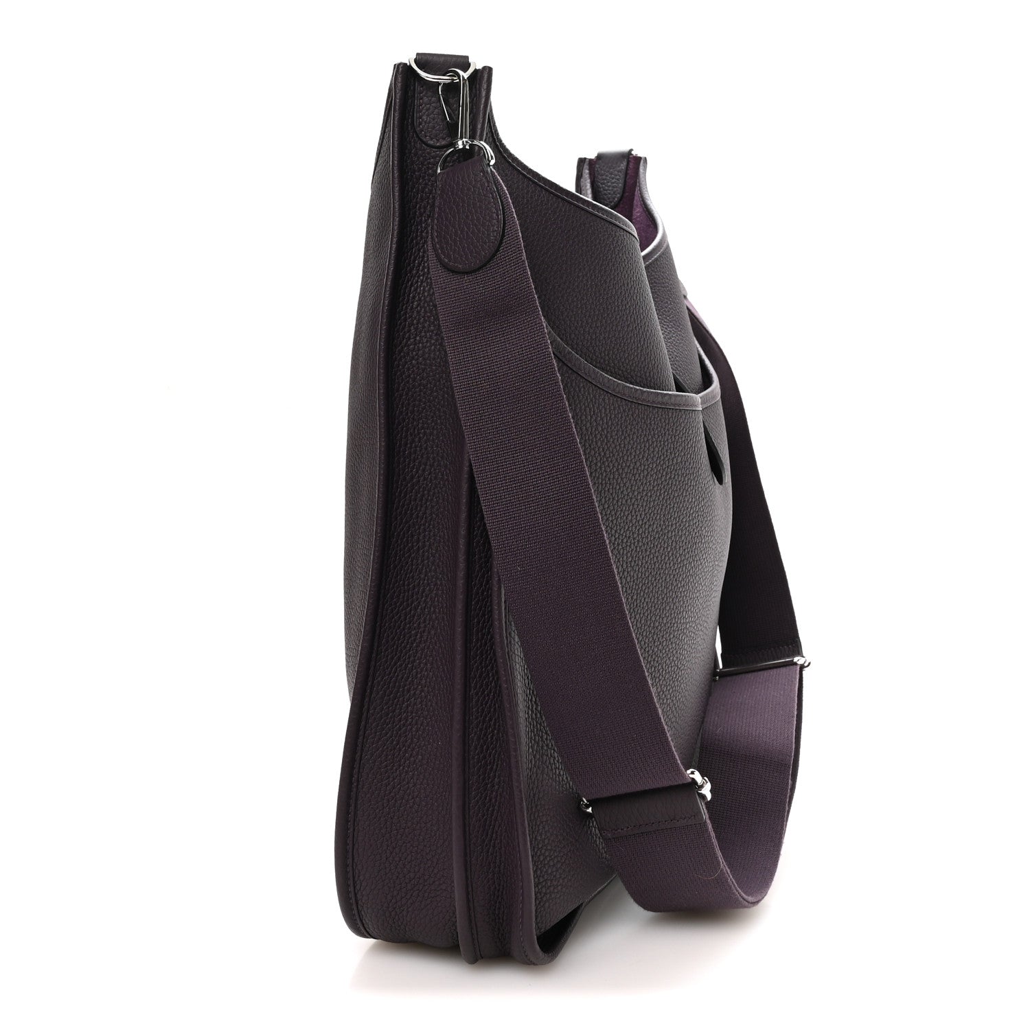 Hermès Taurillon Clemence Evelyne III TGM Prune