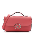 Gucci Senna Calfskin Petite GG Top Handle Shoulder Bag Pink