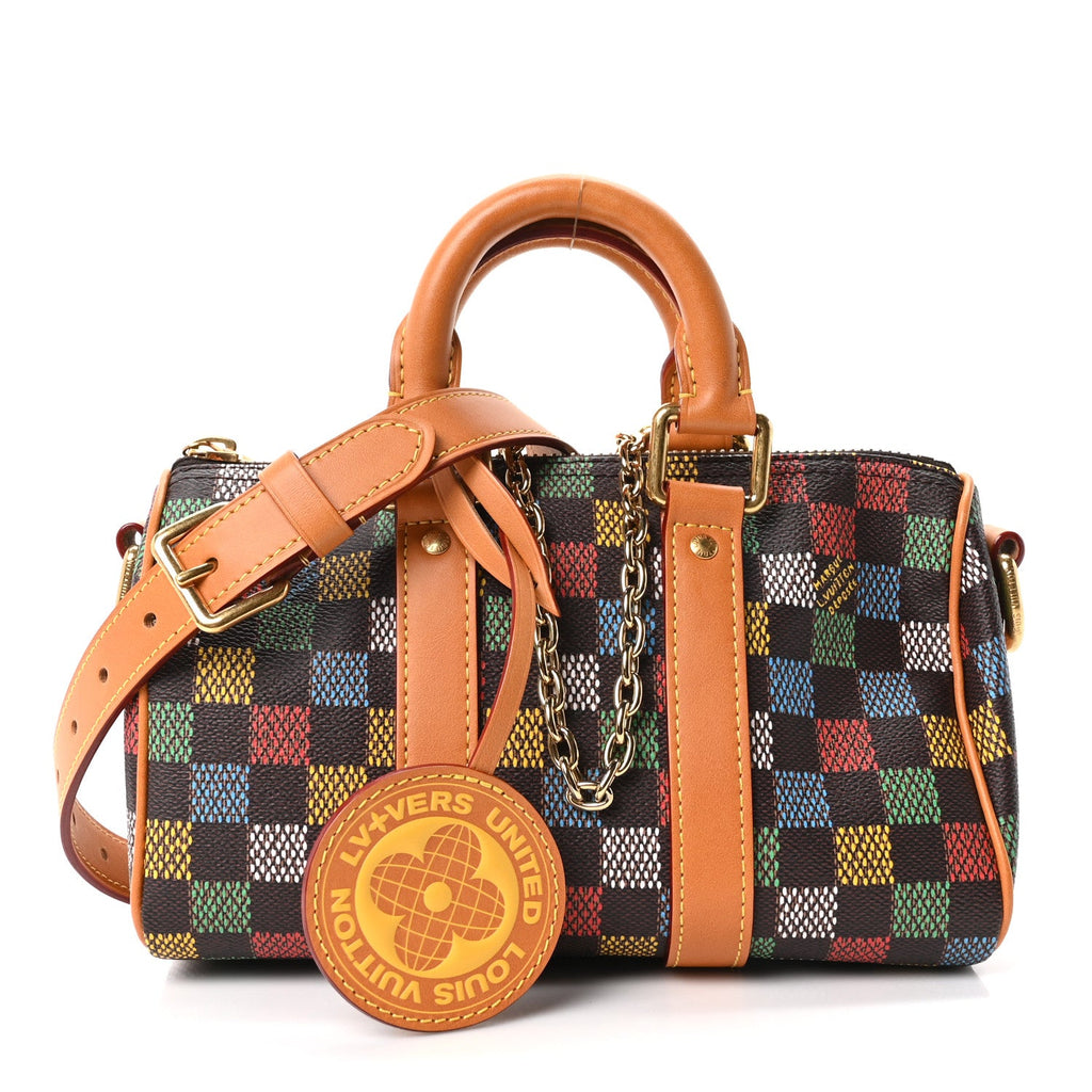 Louis Vuitton LV Vers Damier Ebene Keepall Bandouliere 25