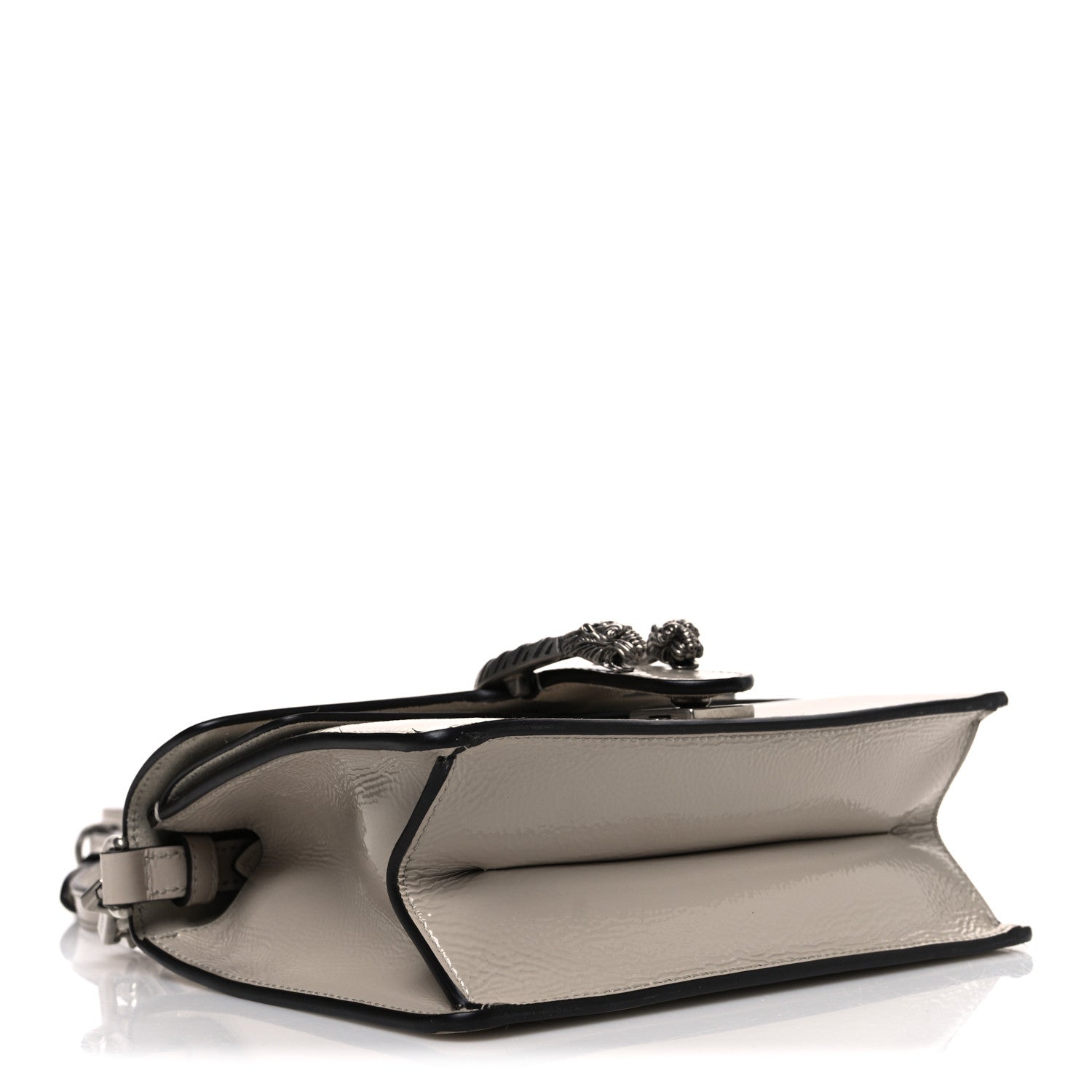 Gucci Crinkled Patent Small Dionysus Top Handle Bag Sphinx