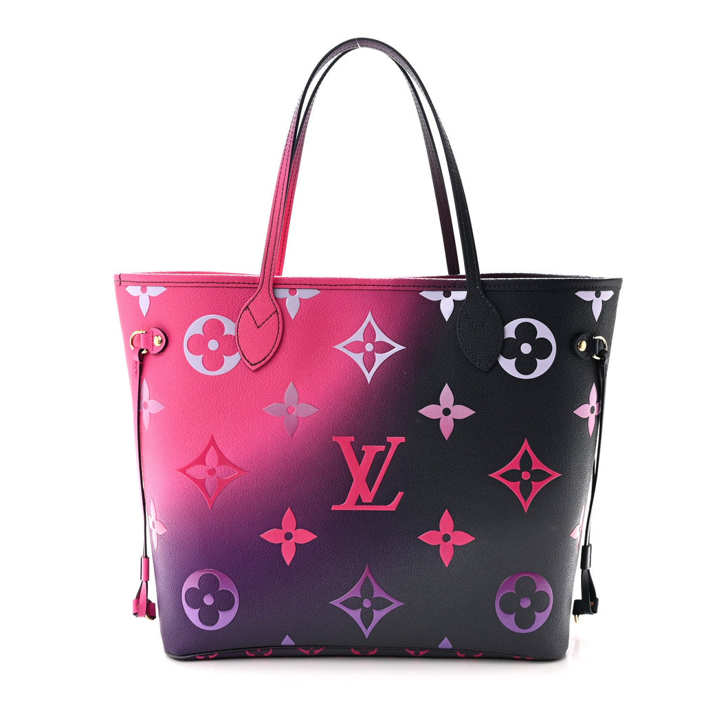 Louis Vuitton Monogram Giant Spring In The City Neverfull MM Midnight Fuchsia