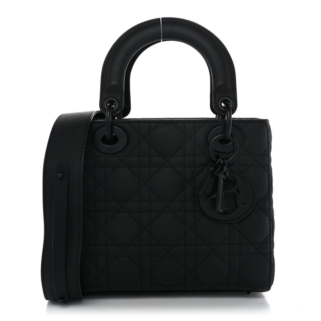 Dior Ultra Matte Calfskin Cannage Small My ABCDior Lady Dior Black