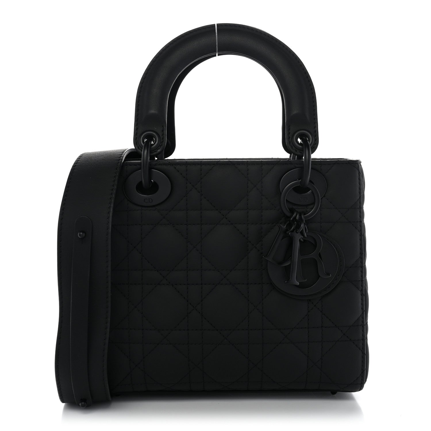 Dior Ultra Matte Calfskin Cannage Small My ABCDior Lady Dior Black